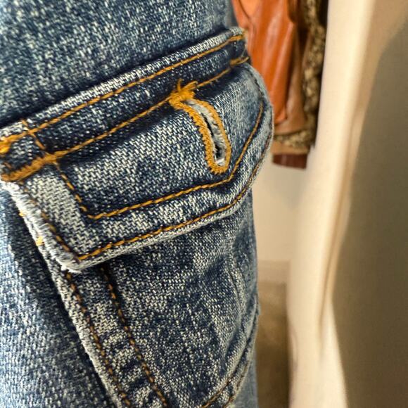 Women's Jones New York Sport Denim Blue Jean Button Front Jacket Size Large - Picture 9 of 9